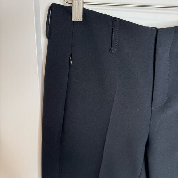 Anthropologie Maeve Black Pleated High Rise Trousers Size 4 - Picture 3 of 6